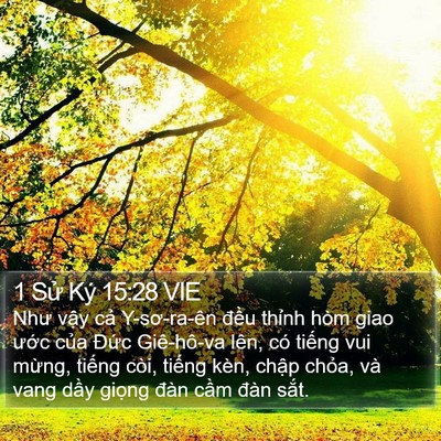 1 Sử Ký 15:28 VIE Bible Verse Image
