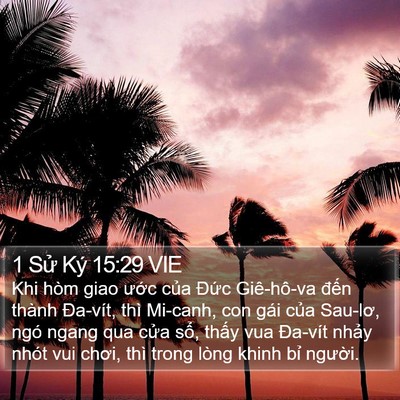 1 Sử Ký 15:29 VIE Bible Verse Image