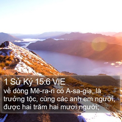 1 Sử Ký 15:6 VIE Bible Verse Image