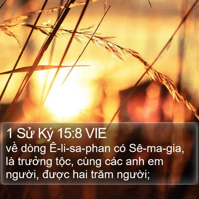 1 Sử Ký 15:8 VIE Bible Verse Image