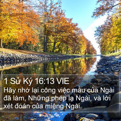 1 Sử Ký 16:13 VIE Bible Verse Image