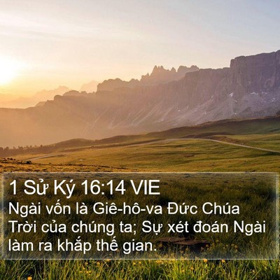 1 Sử Ký 16:14 VIE Bible Verse Image