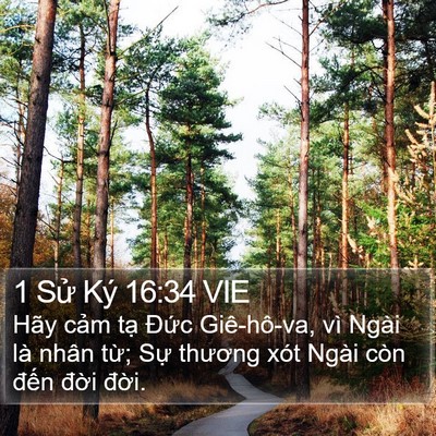 1 Sử Ký 16:34 VIE Bible Verse Image
