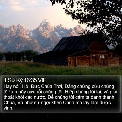 1 Sử Ký 16:35 VIE Bible Verse Image
