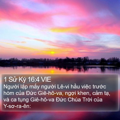 1 Sử Ký 16:4 VIE Bible Verse Image