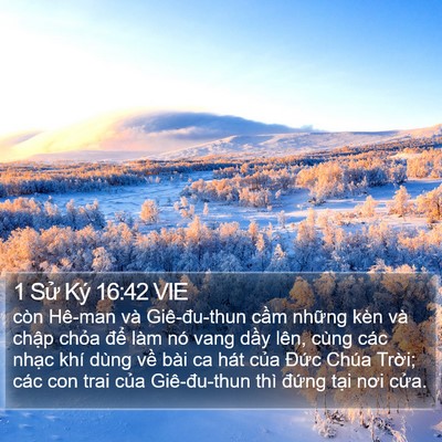 1 Sử Ký 16:42 VIE Bible Verse Image