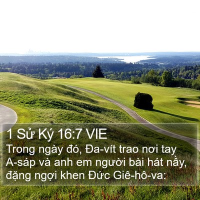 1 Sử Ký 16:7 VIE Bible Verse Image