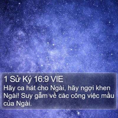 1 Sử Ký 16:9 VIE Bible Verse Image