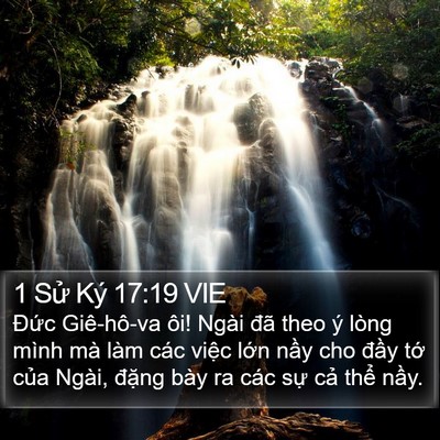 1 Sử Ký 17:19 VIE Bible Verse Image