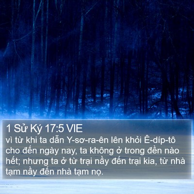 1 Sử Ký 17:5 VIE Bible Verse Image