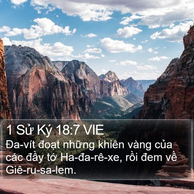 1 Sử Ký 18:7 VIE Bible Verse Image