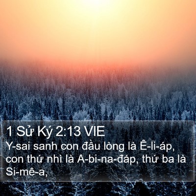 1 Sử Ký 2:13 VIE Bible Verse Image