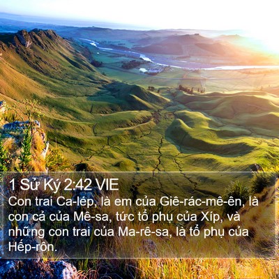 1 Sử Ký 2:42 VIE Bible Verse Image
