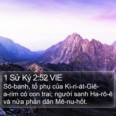 1 Sử Ký 2:52 VIE Bible Verse Image