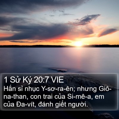 1 Sử Ký 20:7 VIE Bible Verse Image