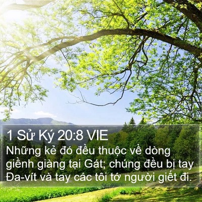 1 Sử Ký 20:8 VIE Bible Verse Image