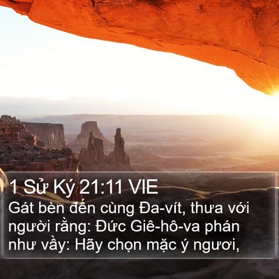 1 Sử Ký 21:11 VIE Bible Verse Image