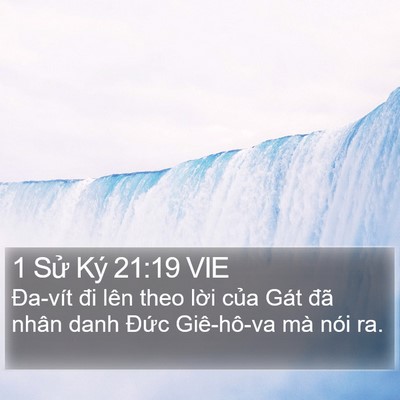 1 Sử Ký 21:19 VIE Bible Verse Image