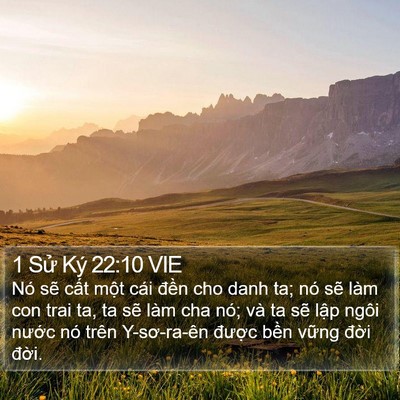 1 Sử Ký 22:10 VIE Bible Verse Image