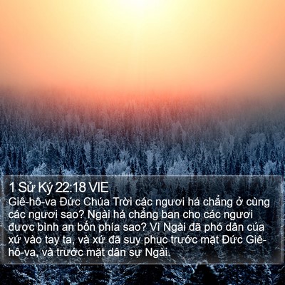 1 Sử Ký 22:18 VIE Bible Verse Image