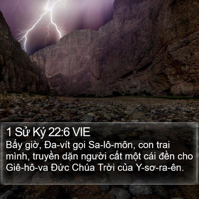 1 Sử Ký 22:6 VIE Bible Verse Image
