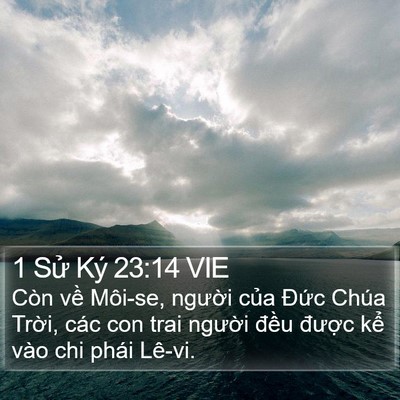 1 Sử Ký 23:14 VIE Bible Verse Image