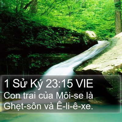 1 Sử Ký 23:15 VIE Bible Verse Image