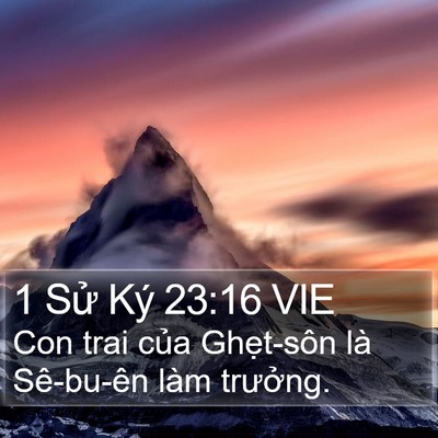 1 Sử Ký 23:16 VIE Bible Verse Image