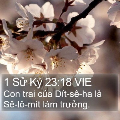 1 Sử Ký 23:18 VIE Bible Verse Image