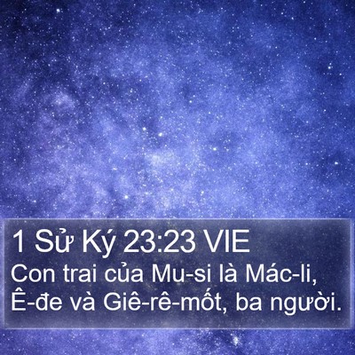 1 Sử Ký 23:23 VIE Bible Verse Image
