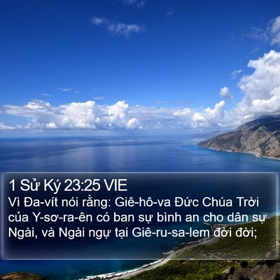 1 Sử Ký 23:25 VIE Bible Verse Image