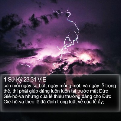 1 Sử Ký 23:31 VIE Bible Verse Image