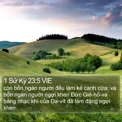 1 Sử Ký 23:5 VIE Bible Verse Image
