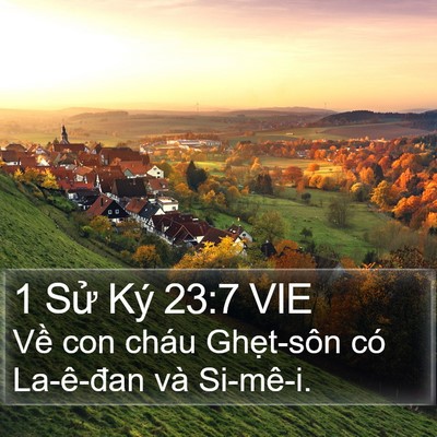 1 Sử Ký 23:7 VIE Bible Verse Image