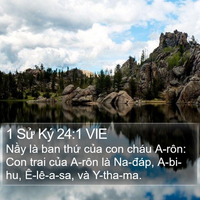 1 Sử Ký 24:1 VIE Bible Verse Image