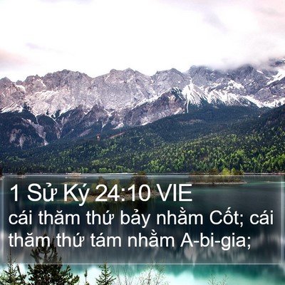 1 Sử Ký 24:10 VIE Bible Verse Image