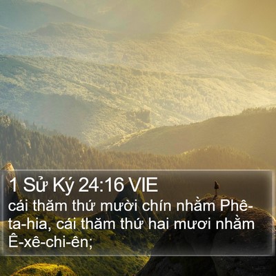 1 Sử Ký 24:16 VIE Bible Verse Image