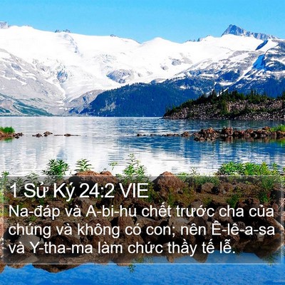 1 Sử Ký 24:2 VIE Bible Verse Image