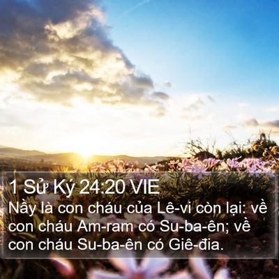 1 Sử Ký 24:20 VIE Bible Verse Image