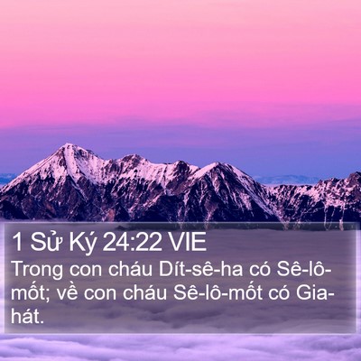 1 Sử Ký 24:22 VIE Bible Verse Image