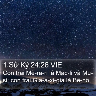 1 Sử Ký 24:26 VIE Bible Verse Image