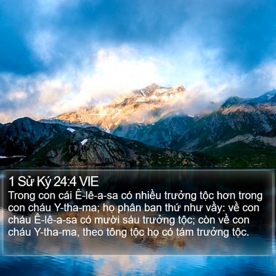 1 Sử Ký 24:4 VIE Bible Verse Image