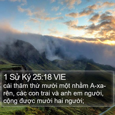 1 Sử Ký 25:18 VIE Bible Verse Image