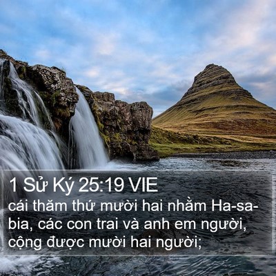 1 Sử Ký 25:19 VIE Bible Verse Image