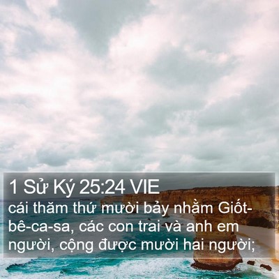 1 Sử Ký 25:24 VIE Bible Verse Image