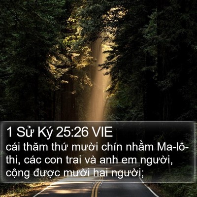 1 Sử Ký 25:26 VIE Bible Verse Image