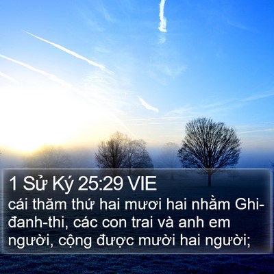 1 Sử Ký 25:29 VIE Bible Verse Image