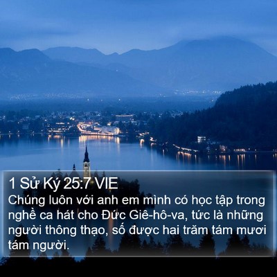1 Sử Ký 25:7 VIE Bible Verse Image