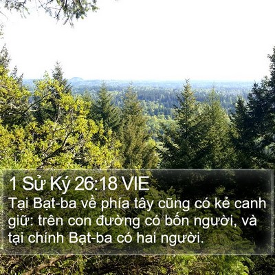 1 Sử Ký 26:18 VIE Bible Verse Image