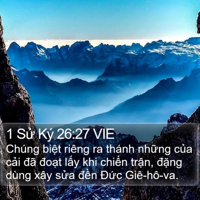 1 Sử Ký 26:27 VIE Bible Verse Image